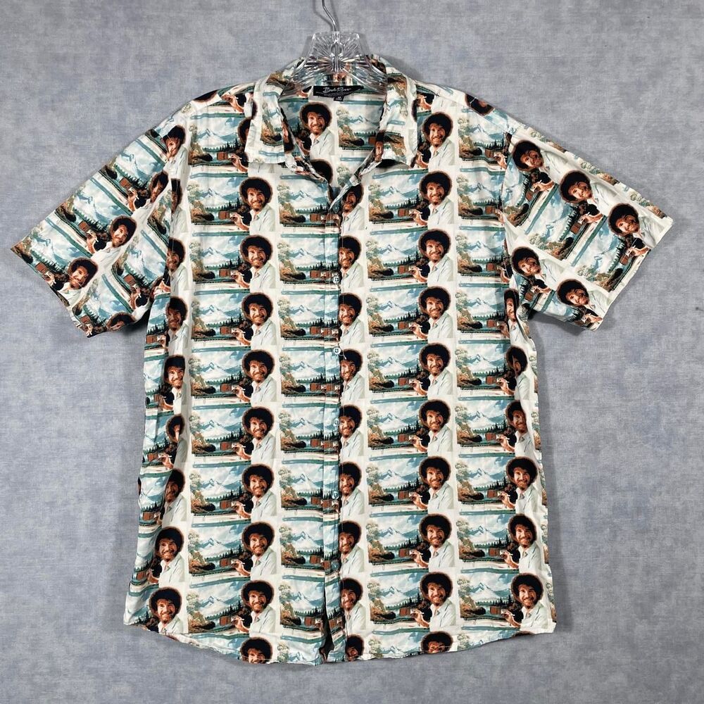 Bob Ross button up shirt.